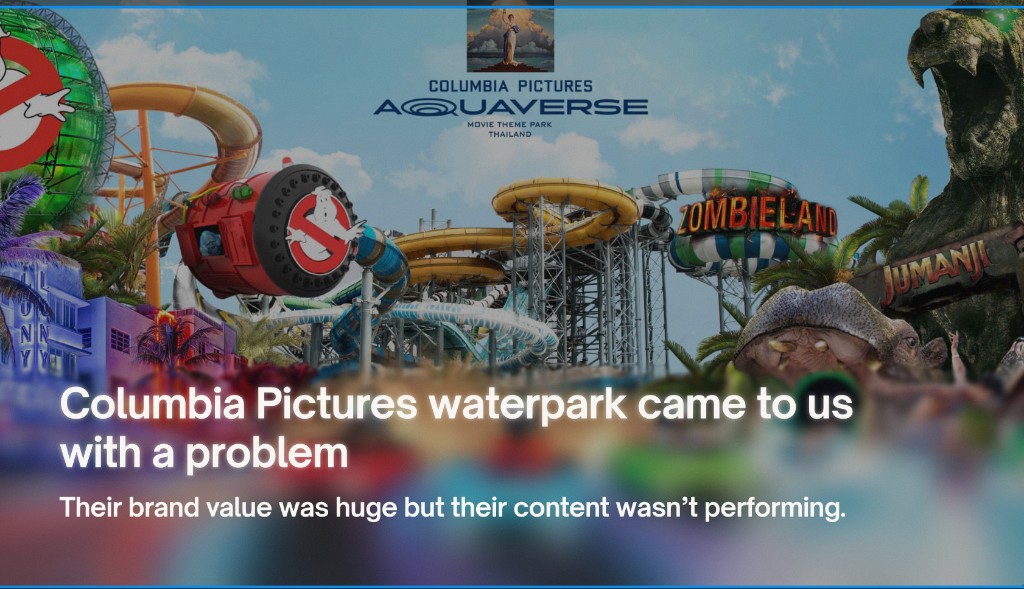 Columbia Pictures Aquaverse case study – open deck in Figma